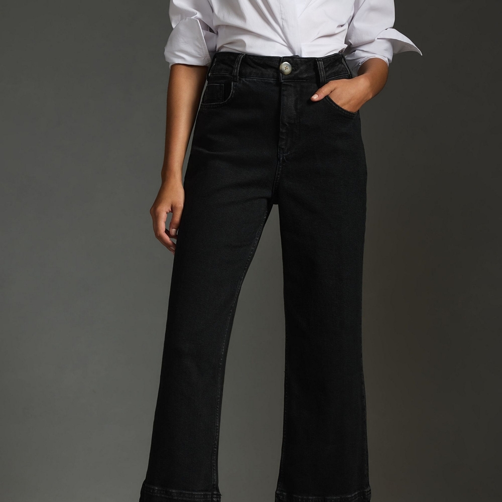 Anthropologie Black Ankle Jeans